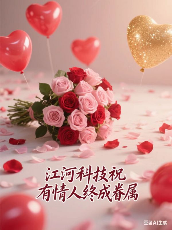 七夕良辰至，愛(ài)意漫星河。江河科技祝愿每對(duì)有情人，既能共享朝朝暮暮的溫情，也能攜手奔赴歲歲年年的美好!